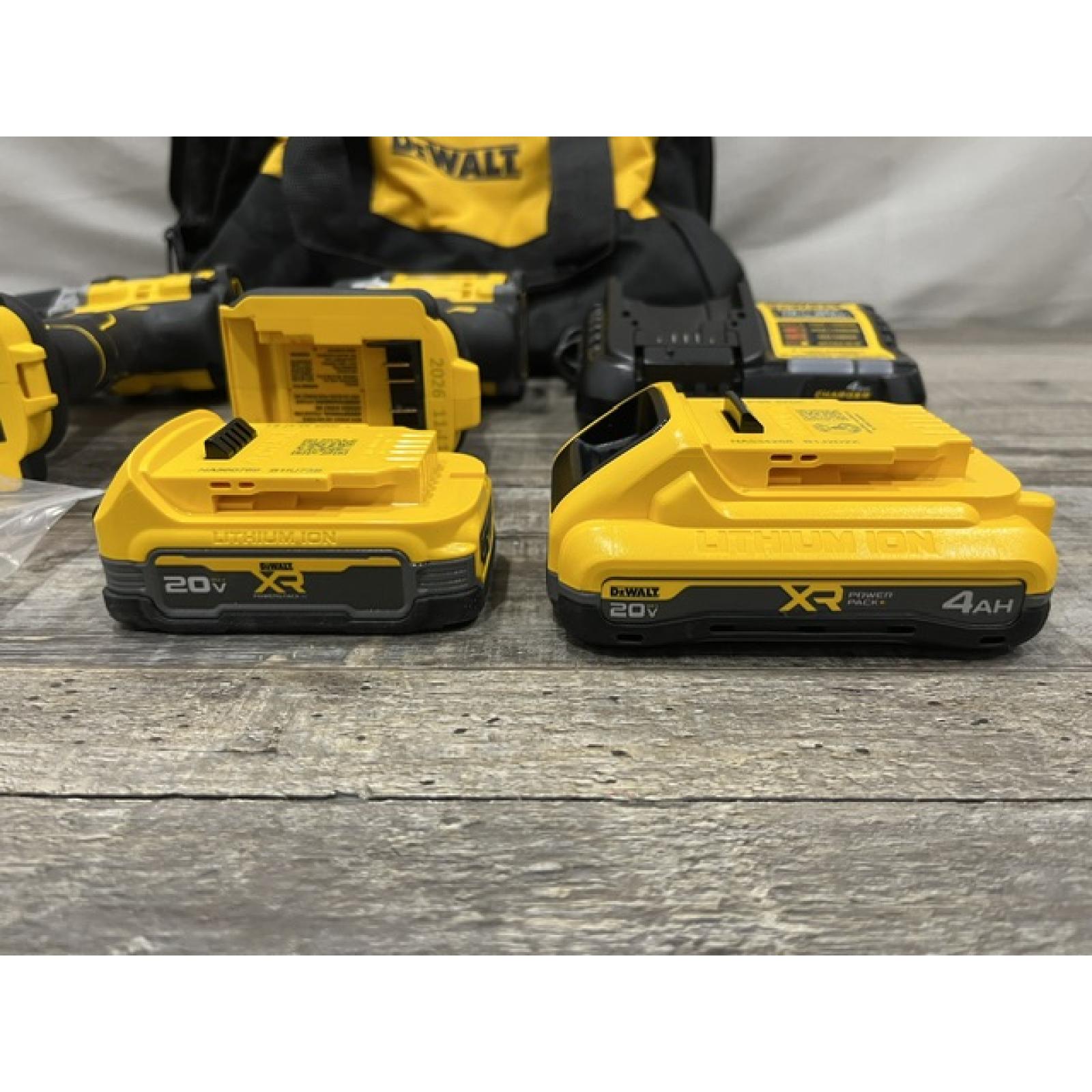 AS-IS DEWALT 20V XR Lithium-Ion Cordless 2-Tool Combo Kit