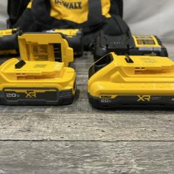 AS-IS DEWALT 20V XR Lithium-Ion Cordless 2-Tool Combo Kit