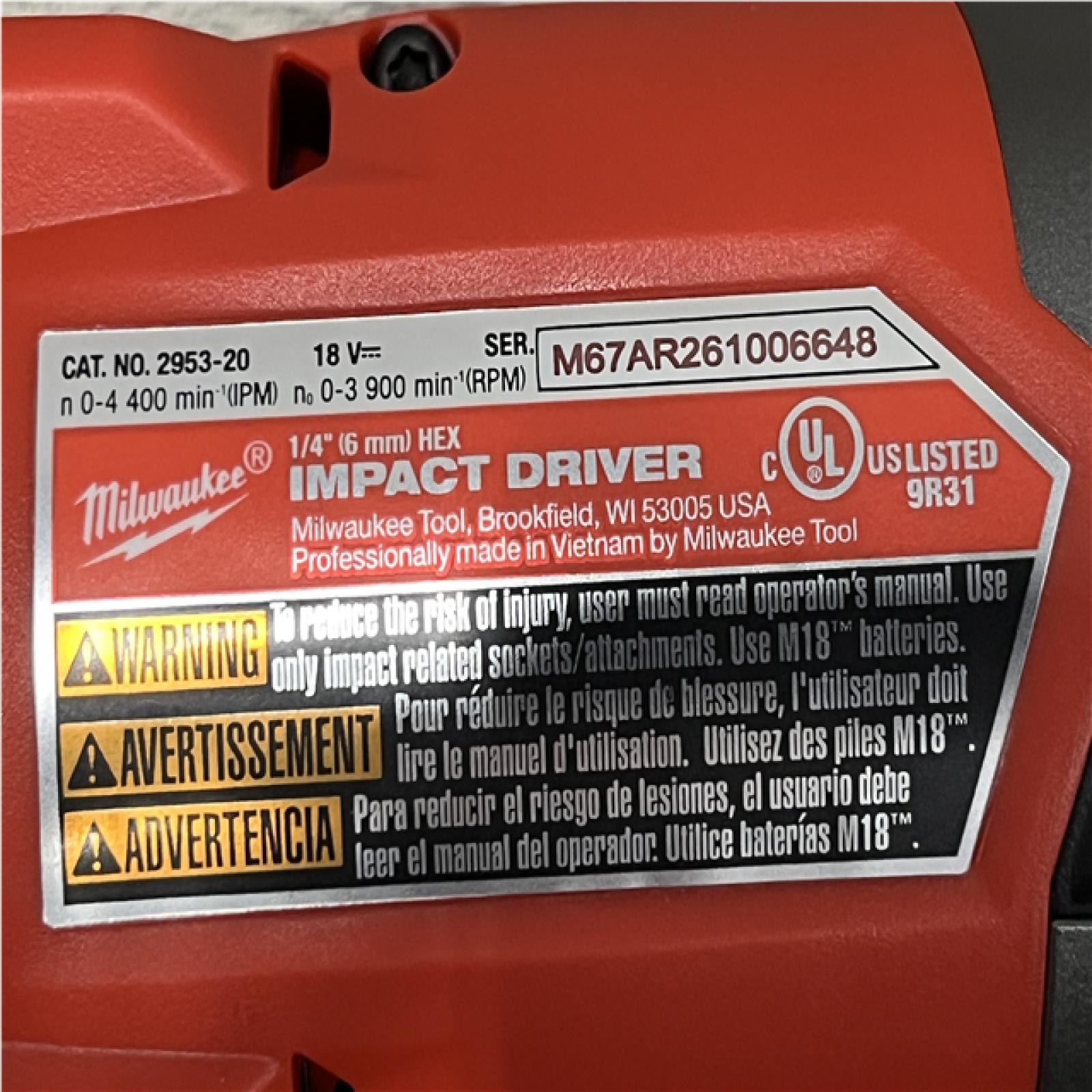 AS-IS Milwaukee FUEL 18V Lithium-Ion Brushless Cordless Hammer Drill and Impact Driver Combo Kit