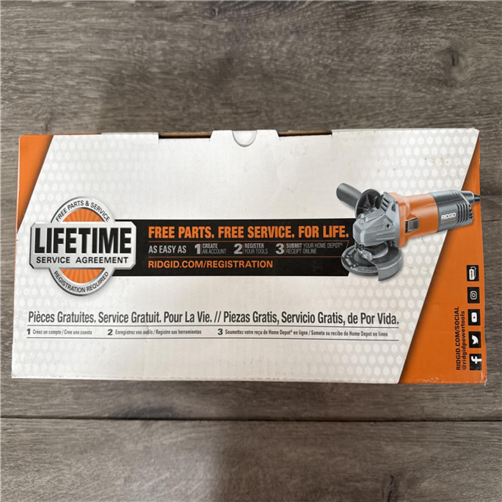 California NEW Ridgid 4-1/2 Angle Grinder