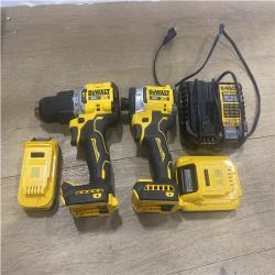 AS-IS DEWALT 20V XR Lithium-Ion Cordless 2-Tool Combo Kit