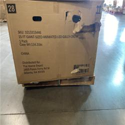 DALLAS LOCATION - Home Accents Holiday 15 ft. Grave & Bones Giant-Sized Animated LED Gally-Crow
