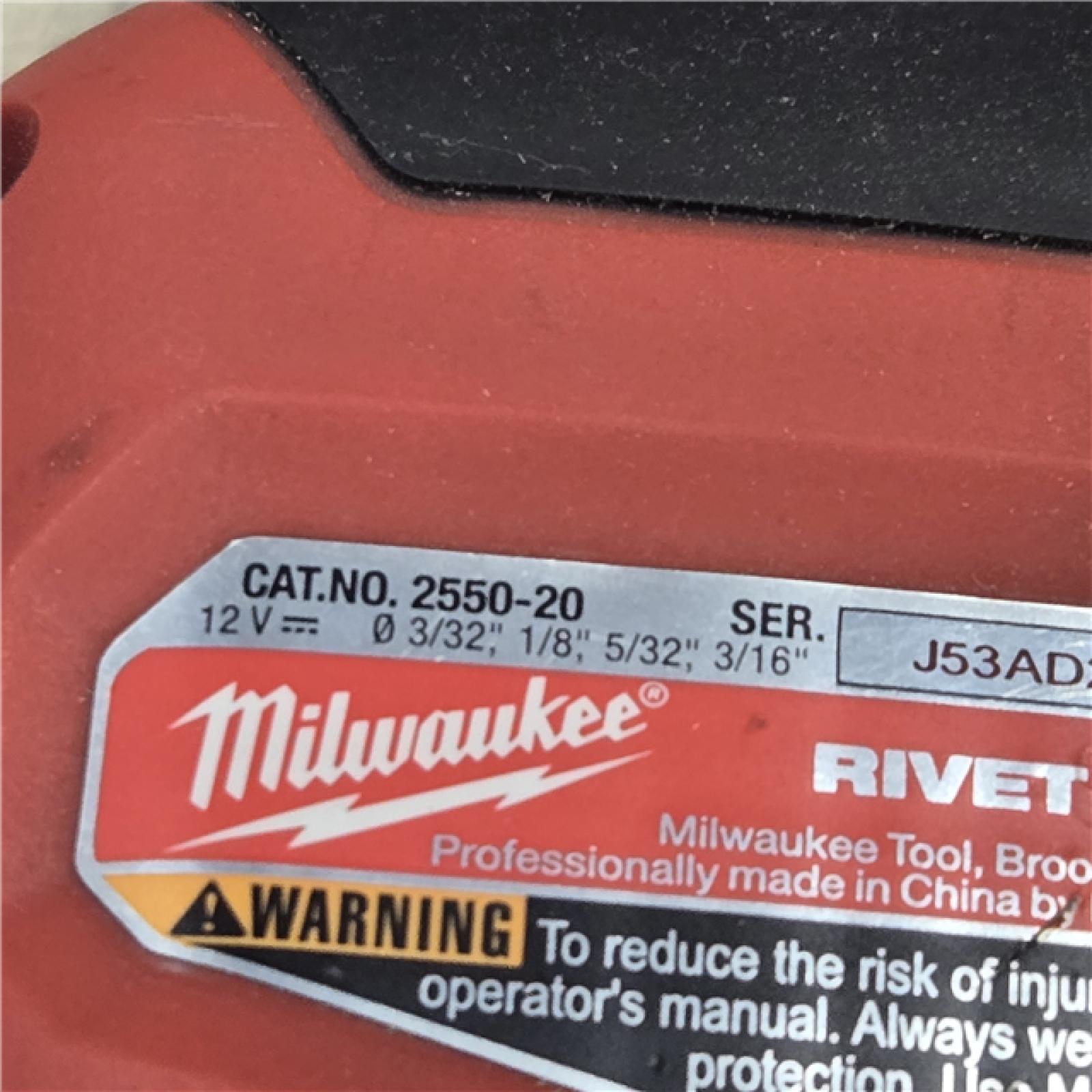 AS-IS Milwaukee M12 12V Cordless Rivet Tool (Tool-Only)