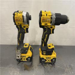 AS-IS - DEWALT 20V MAX XR Hammer Drill and ATOMIC Impact Driver 2 Tool Cordless Combo Kit