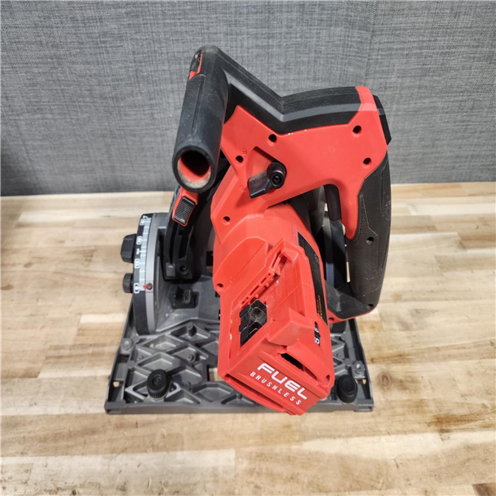 HOUSTON LOCATION - AS-IS Milwaukee FUEL 18V Lithium-Ion Cordless Brushless 6-1/2 in. Plunge Cut Track Saw (Tool-Only)