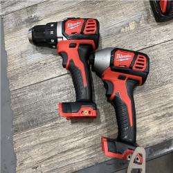AS-IS Milwaukee 18V Lithium-Ion Cordless Drill Driver/Impact Driver Combo Kit