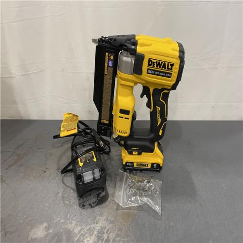 AS-IS - DeWalt ATOMIC 20V MAX Lithium Ion Cordless 23 Gauge Pin Nailer Kit