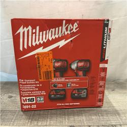 NEW - Milwaukee 18V Lithium-Ion Cordless Drill Driver/Impact Driver Combo Kit
