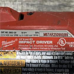 AS-IS Milwaukee FUEL 18V Lithium-Ion Brushless Cordless 1/4 in. Hex Impact Driver (Tool-Only)