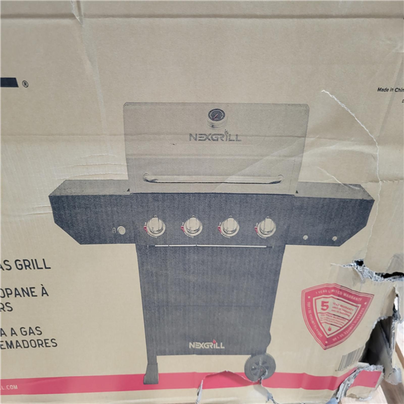 CALIFORNIA AS-IS NEW NEXGRILL 4 BURNER GAS GRILL