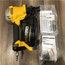 AS-IS DEWALT 1-3/4 in. 15 Degree Pneumatic Coil Roofing Nailer