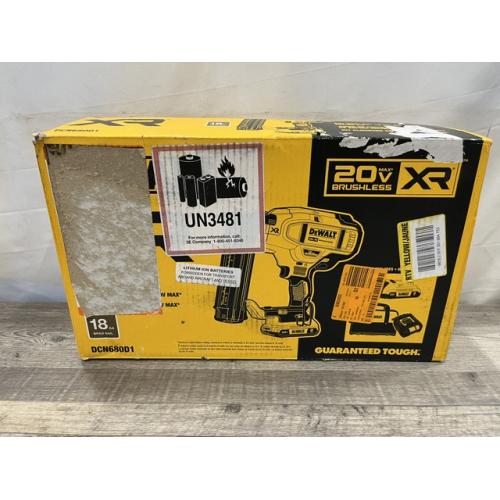 AS-IS DEWALT 20V MAX XR 18 Gauge Brad Nailer Kit