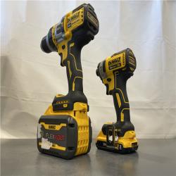 AS-IS - DEWALT 20V MAX Cordless Brushless Hammer Drill/Driver 2 Tool Combo Kit