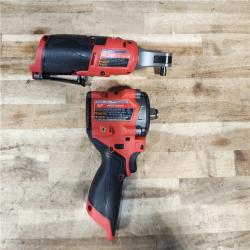 HOUSTON LOCATION - AS-IS MILWAUKEE 2 TOOL COMBO KIT W/ (2) BATTERY & CHARGER