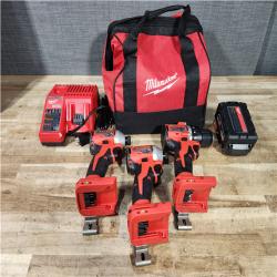 Houston Location AS-IS Milwaukee Drill Driver and Impact Driver QTY/2 and Battery with Charger