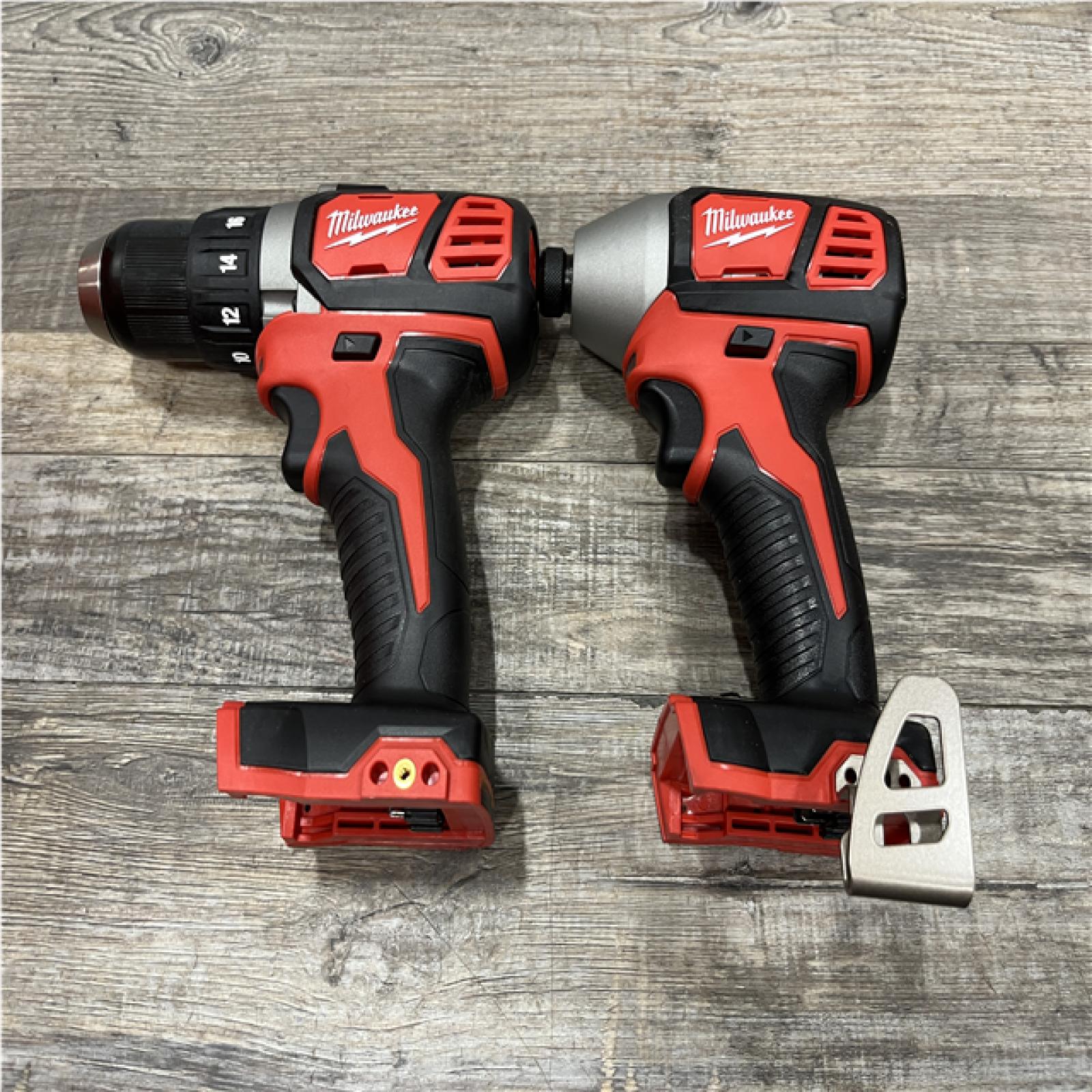 AS-IS Milwaukee 18V Lithium-Ion Cordless Drill Driver/Impact Driver Combo Kit