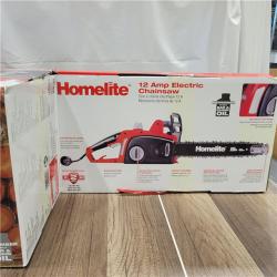 NEW! HOMELITE 16 in. 12 Amp Electric Chainsaw