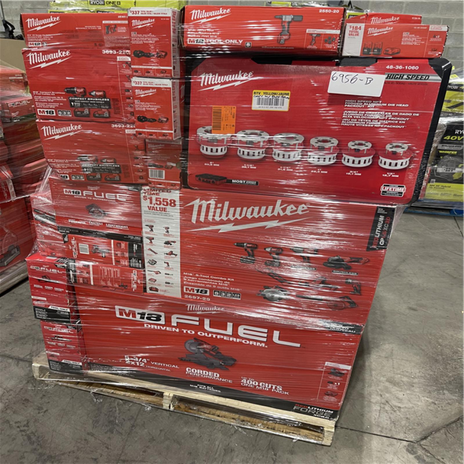 Pittston Location As-IS Power Tools Partial Truckload (15 Pallets) 6956-B