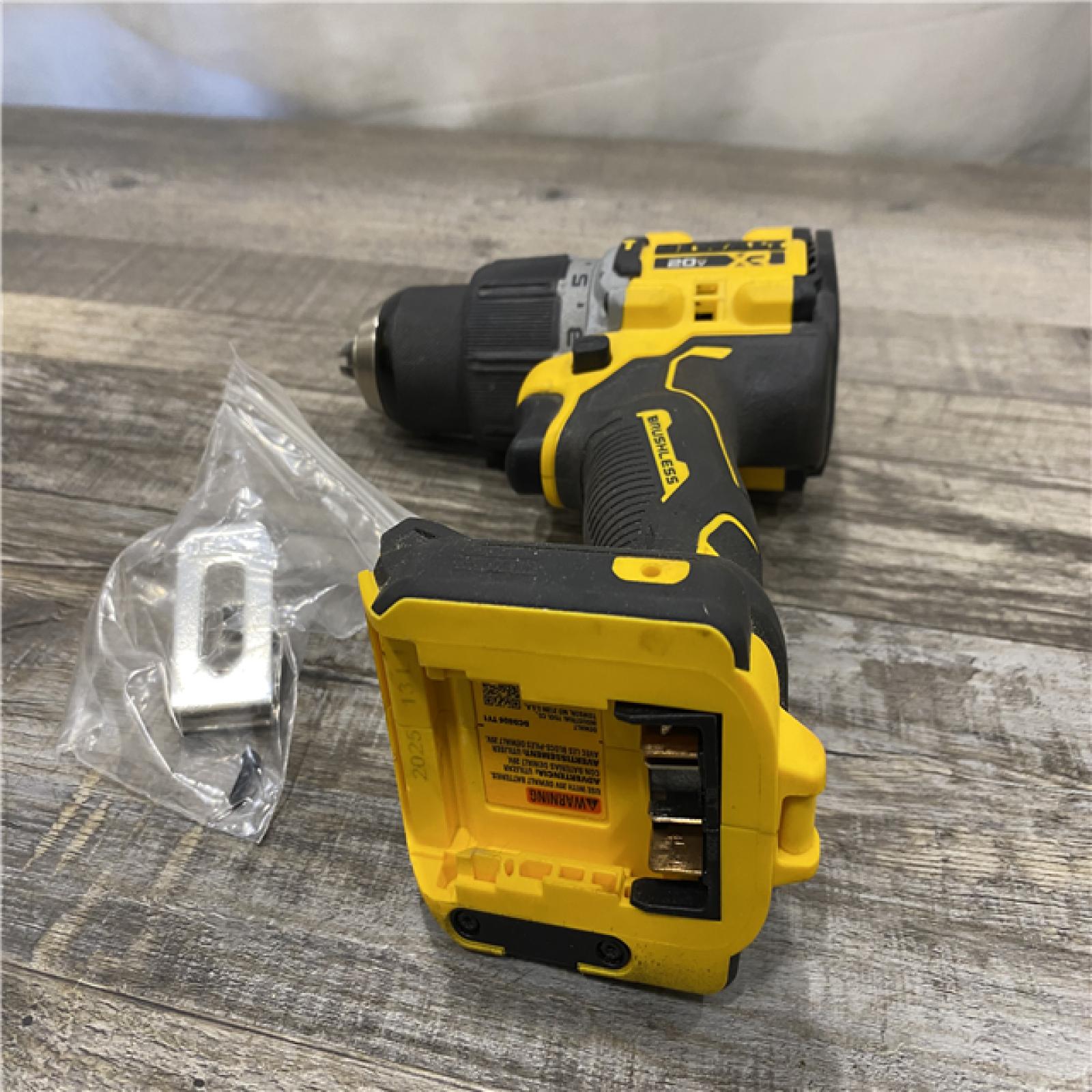 AS-IS DEWALT 20V XR Brushless Cordless 1/2 in. Hammer Drill (Tool-Only)