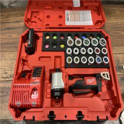 AS-IS Milwaukee 2935CU-21S 18V M18 Cable Stripper Kit with 17 Cu THHN / XHHW Bushings 1.5 Ah