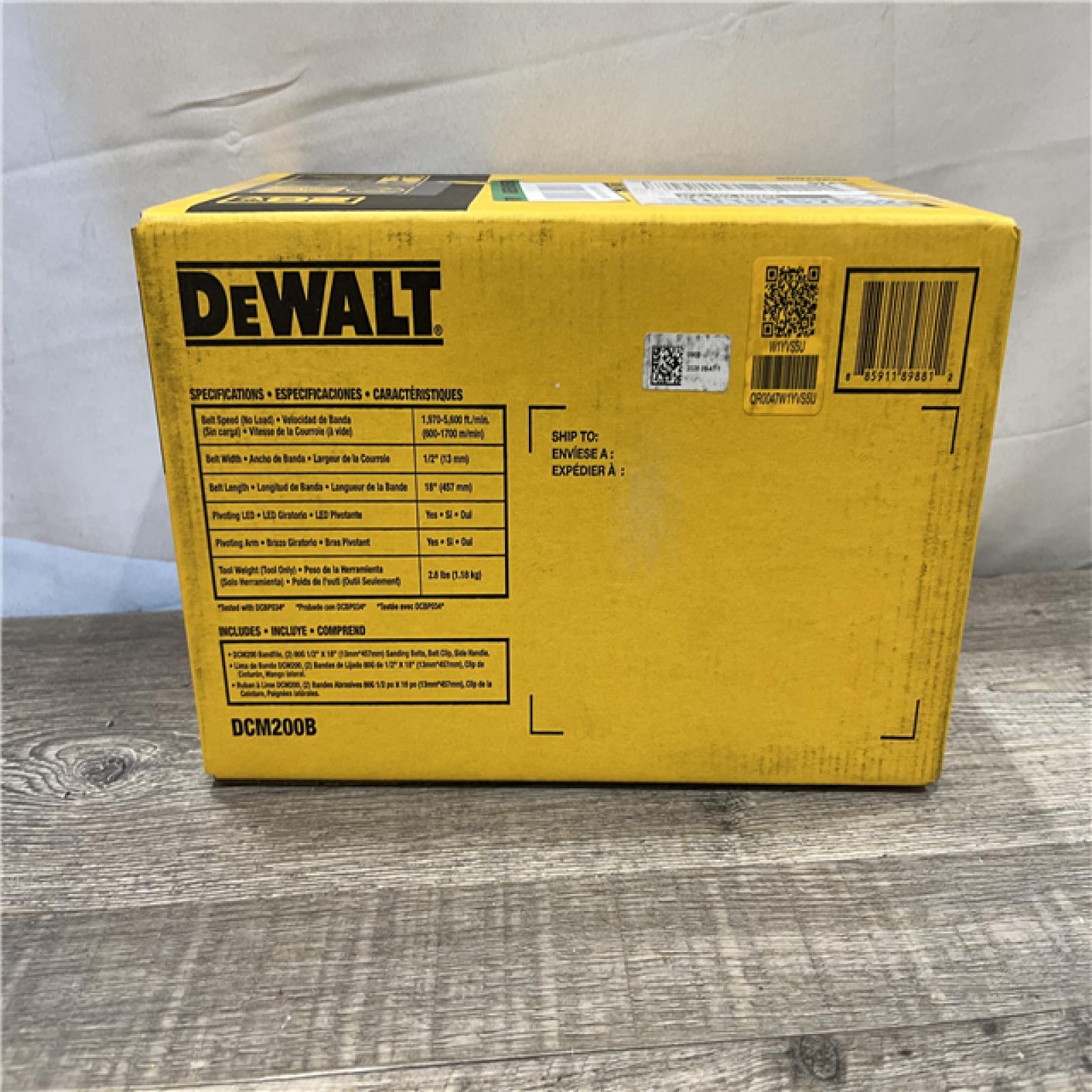NEW - DEWALT 20-Volt MAX XR 18 in. Cordless Bandfile (Tool-Only)