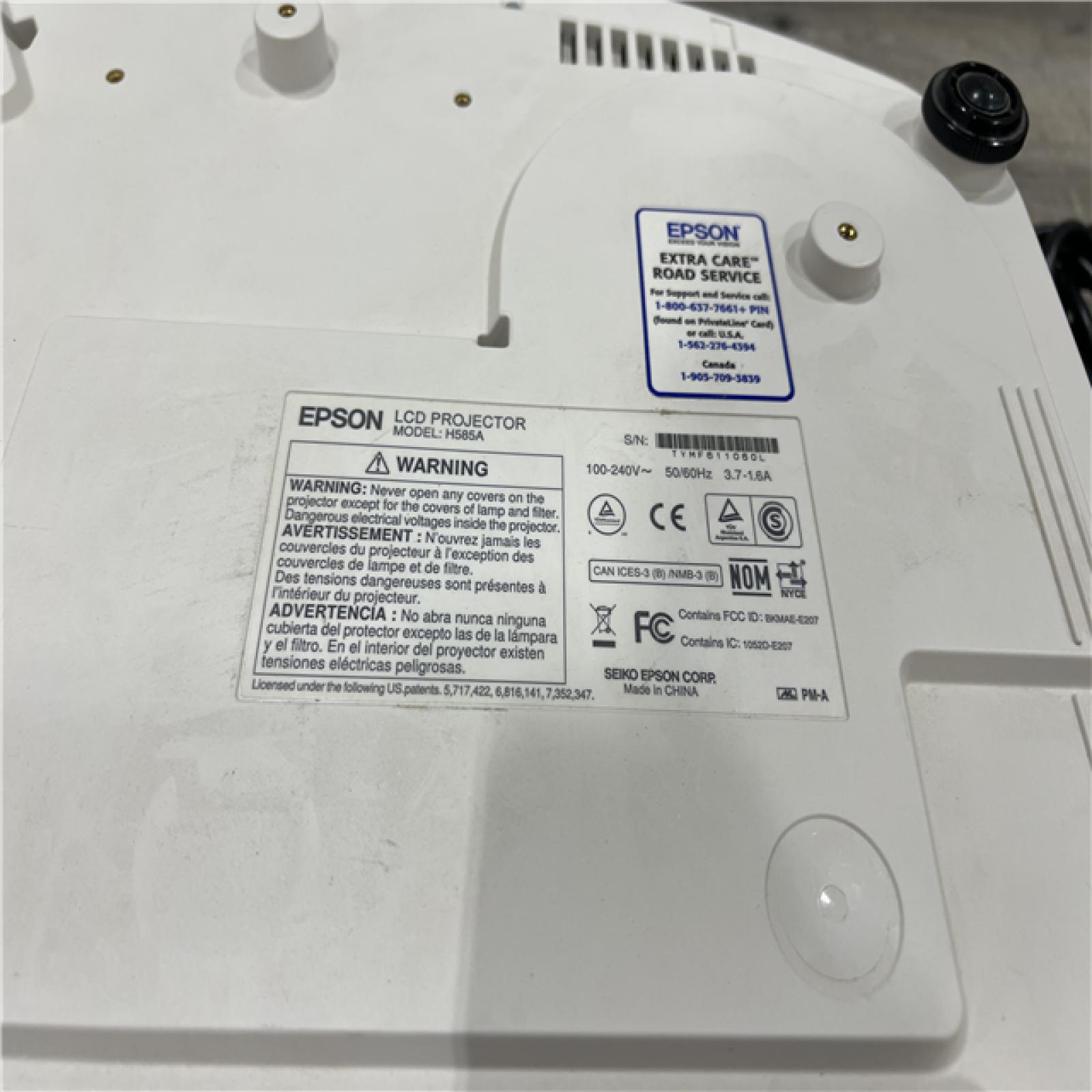 AS-IS Epson PowerLite Home Cinema 5030UB 2D/3D 1080p 3LCD Projector
