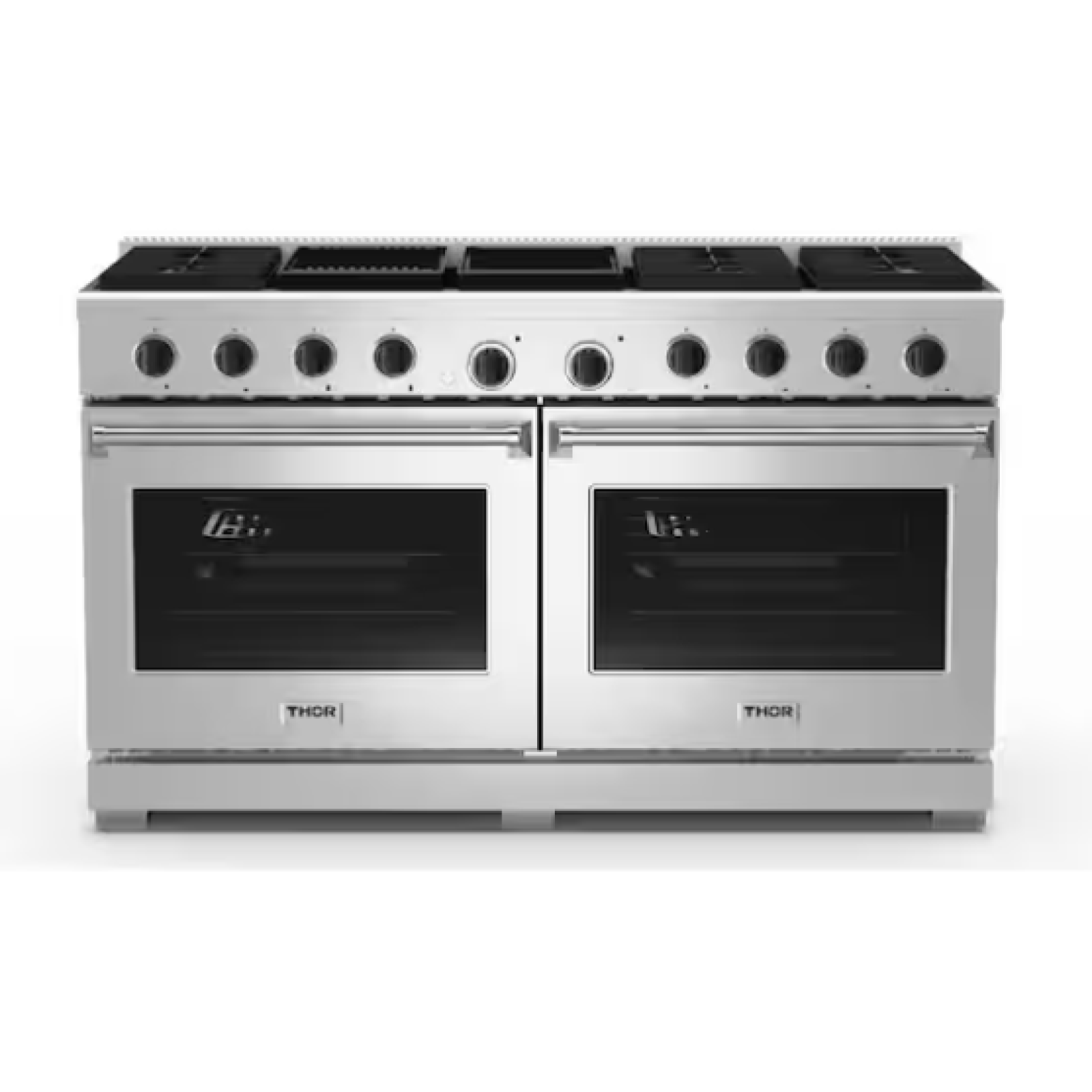 DALLAS LOCATION - AS-IS THOR KITCHEN 60 in. 8 Burner 9.6 cu.ft. Freestanding Double Oven