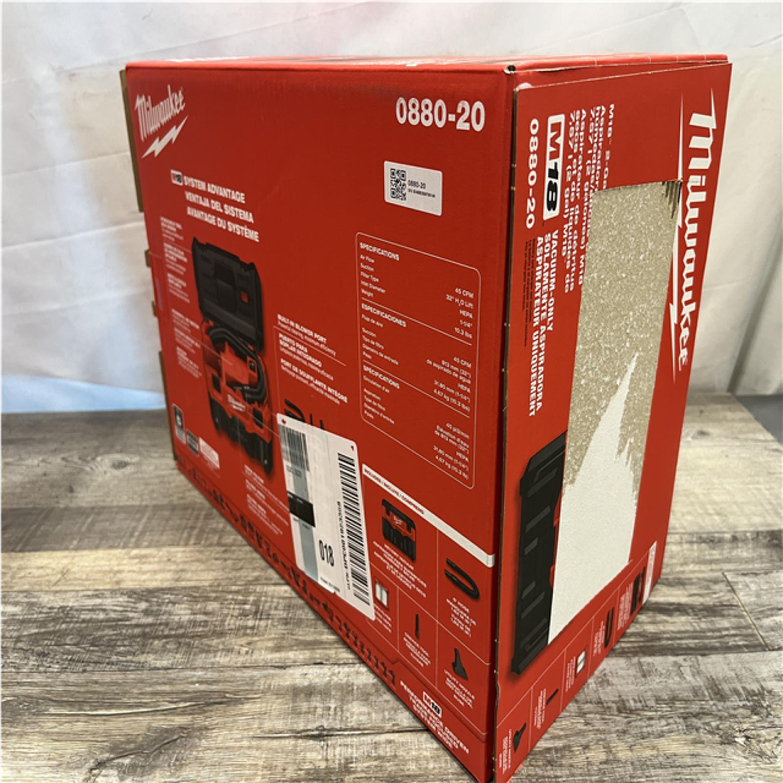 NEW - Milwaukee 18-Volt 2 Gal. Lithium-Ion Cordless Wet/Dry Vacuum (Vacuum-Only)