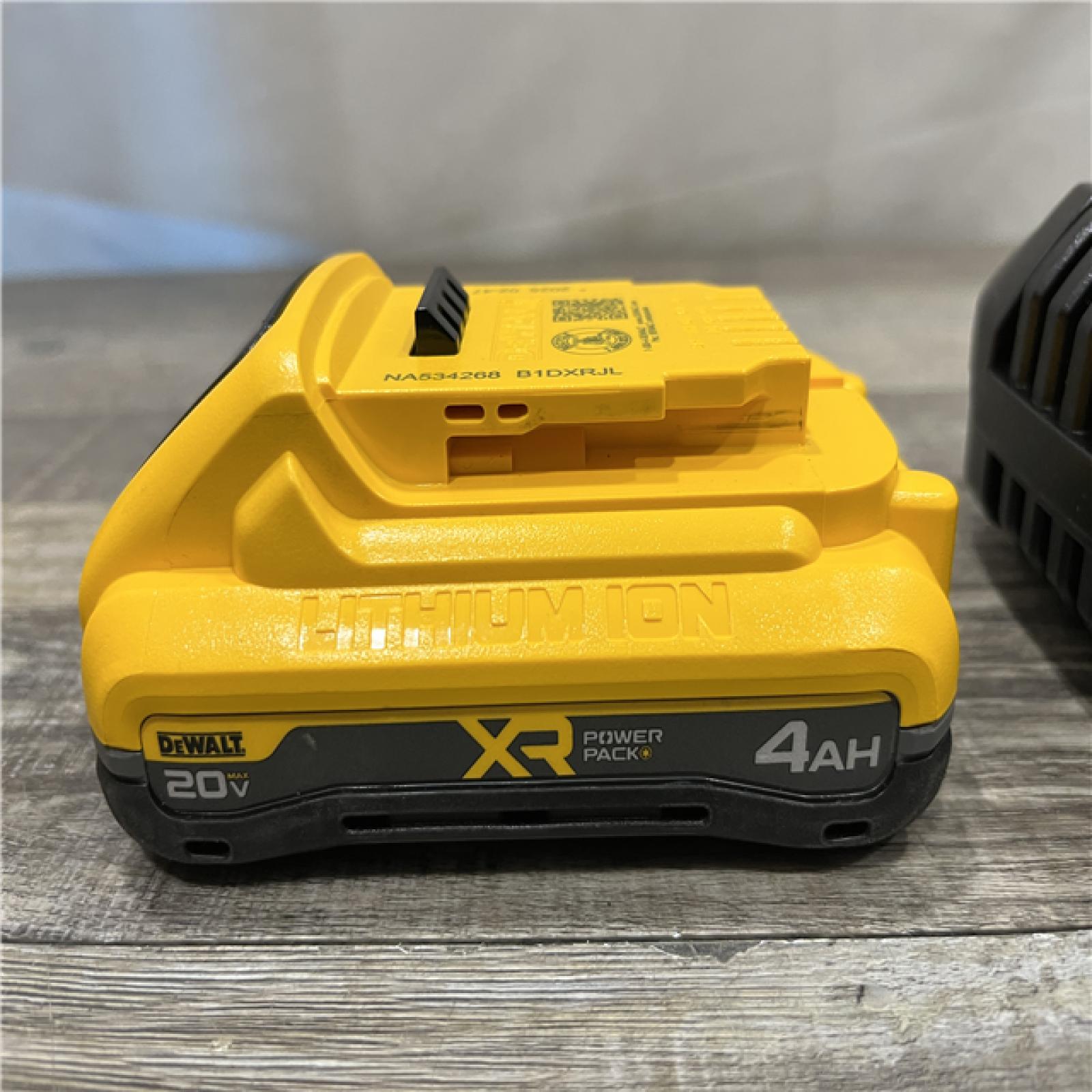 AS-IS DEWALT 20V MAX XR Power-Pack Lithium-Ion Starter Kit with 4. 0Ah Battery and Charger