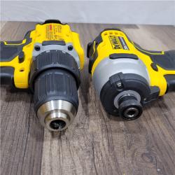 AS-IS DEWALT ATOMIC 20-Volt MAX Lithium-Ion Cordless Combo Kit (2-Tool) with (2) 2.0Ah Batteries, Charger and Bag