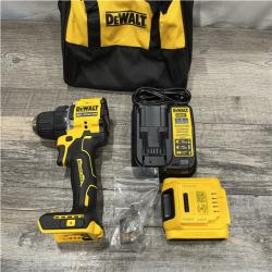 AS-IS DEWALT Atomic 20V Lithium-Ion Cordless Compact 1/2 in. Drill/Driver Kit