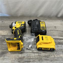 AS-IS DEWALT Atomic 20V Max Lithium-Ion Brushless Cordless Compact 1/4 in. Impact Driver Kit