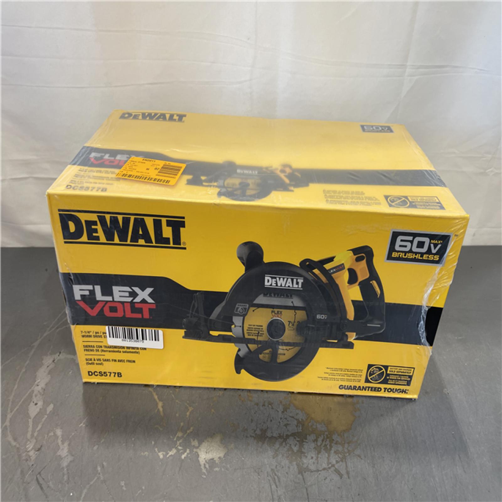 New! - DEWALT FLEXVOLT 60V MAX Cordless Brushless 7-1/4 in. Wormdrive Style Circular Saw Tool