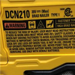 AS-IS DEWALT 20V MAX XR 18 Gauge Cordless Brad Nailer (Tool Only)
