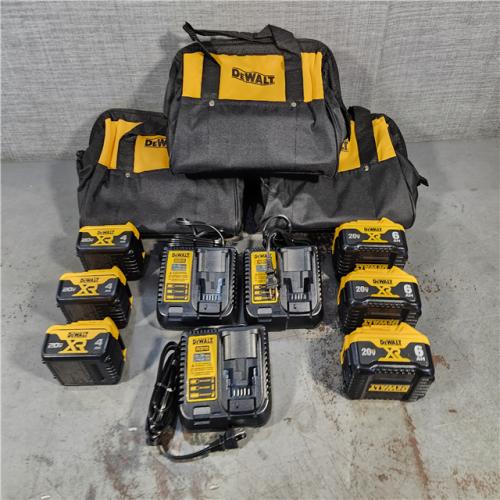 HOUSTON LOCATION - AS-IS (APPEARS LIKE NEW (3) Dewalt-DCB246CK 20V MAX* Lithium Ion Starter Kit