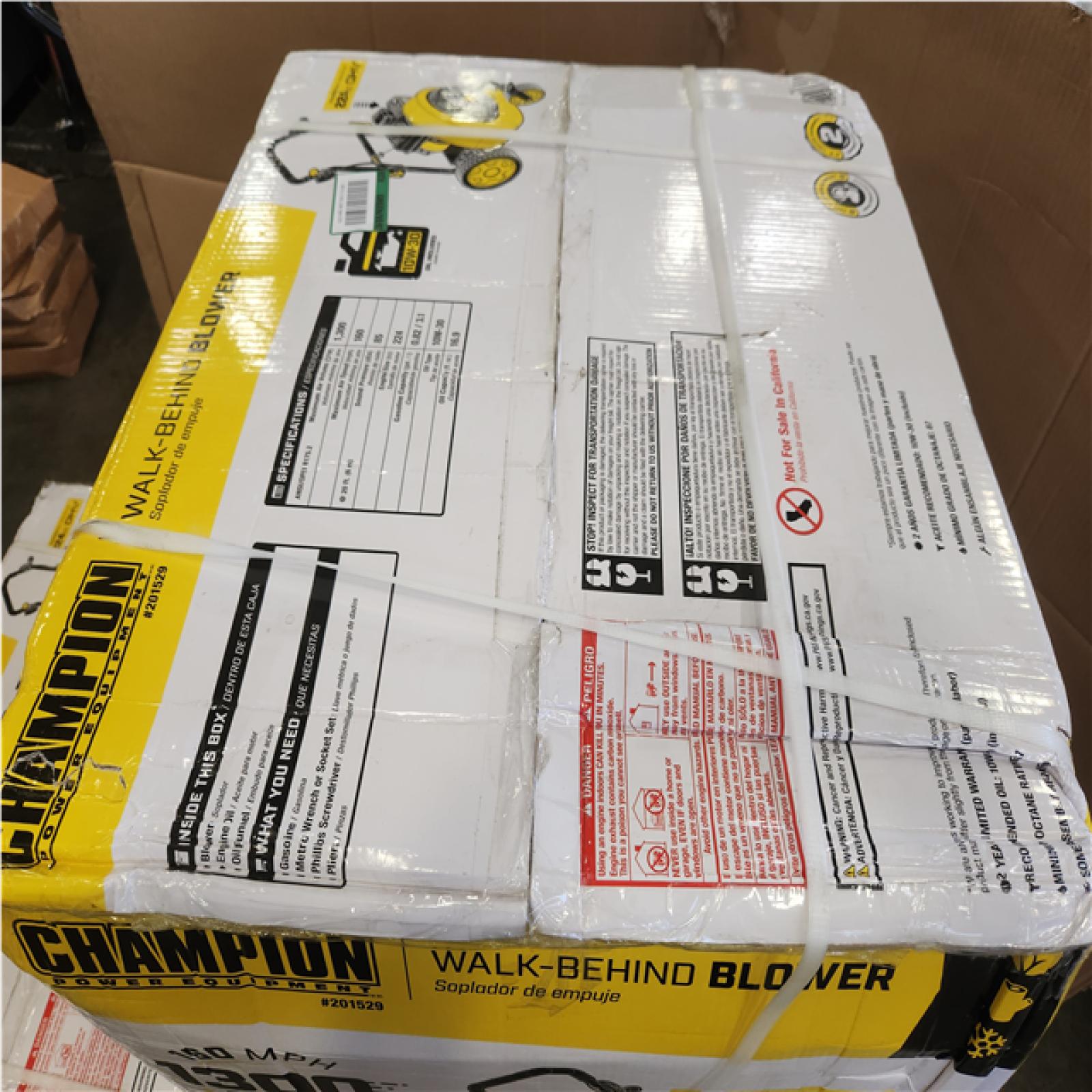 Phoenix NEW Champion Power Equipment 160 mph 224cc 1300 CFM Walk-Behind Gas Leaf Blower