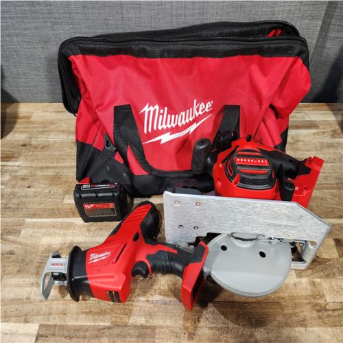 Houston Location AS-IS Milwaukee Circular Saw and Hackzall and Battery
