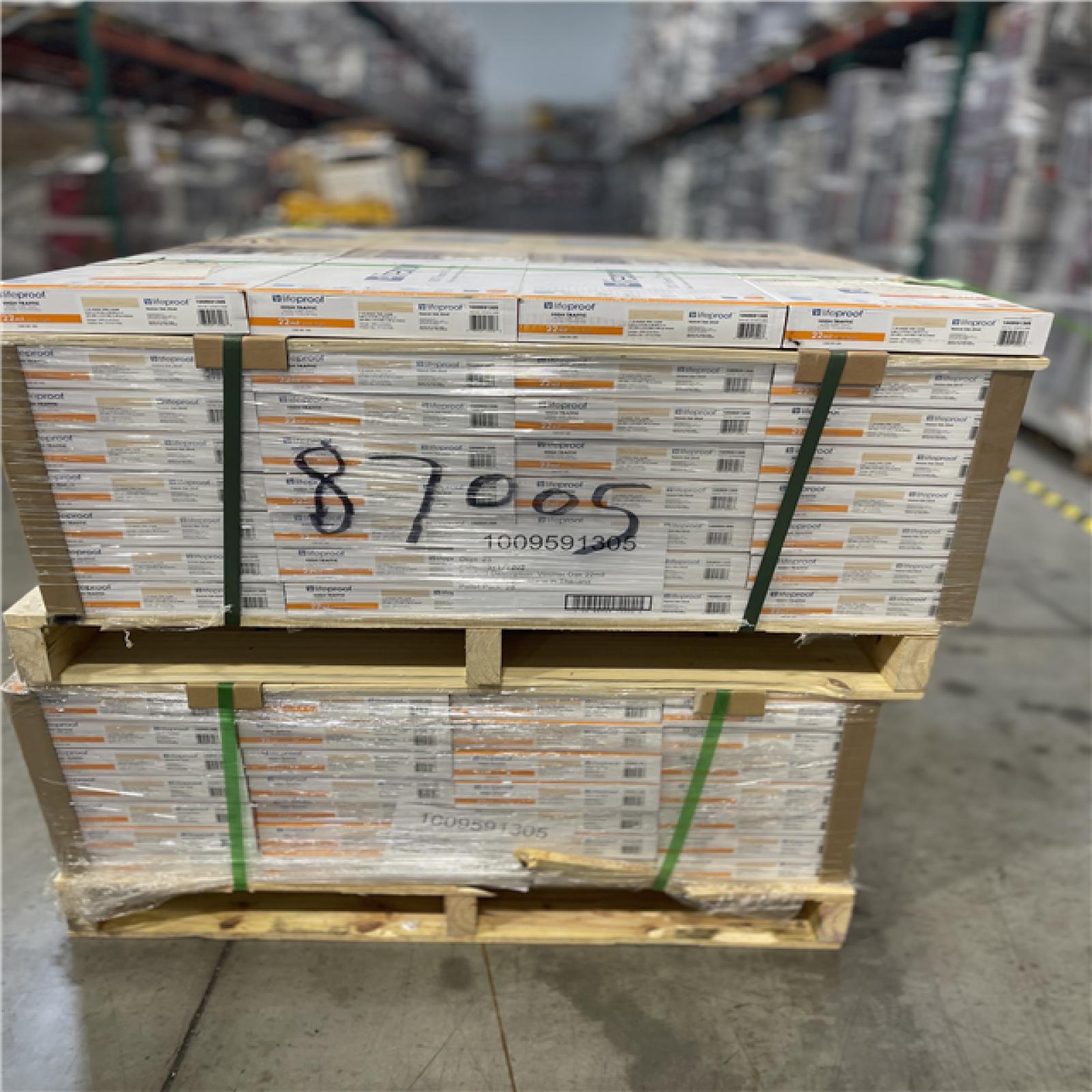 DALLAS LOCATION - Lifeproof Vesinet Oak 22 mil x 8.7 in. W x 48 in. L Click Lock Waterproof Luxury Vinyl Plank Flooring (20.1 sq. ft./case) PALLET-(60 CASES)