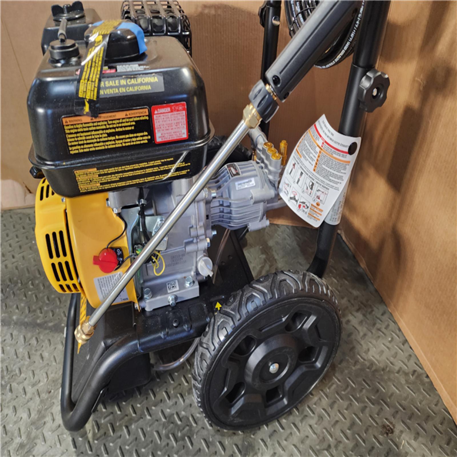 HOUSTON LOCATION - AS-IS DEWALT 3400 PSI 2.5 GPM Gas Cold Water Pressure Washer with 208cc Engine