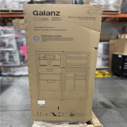 DALLAS LOCATION- AS-IS Galanz 24 in. 10 cu. ft. Retro Top Freezer Refrigerator  Hot Rod Red