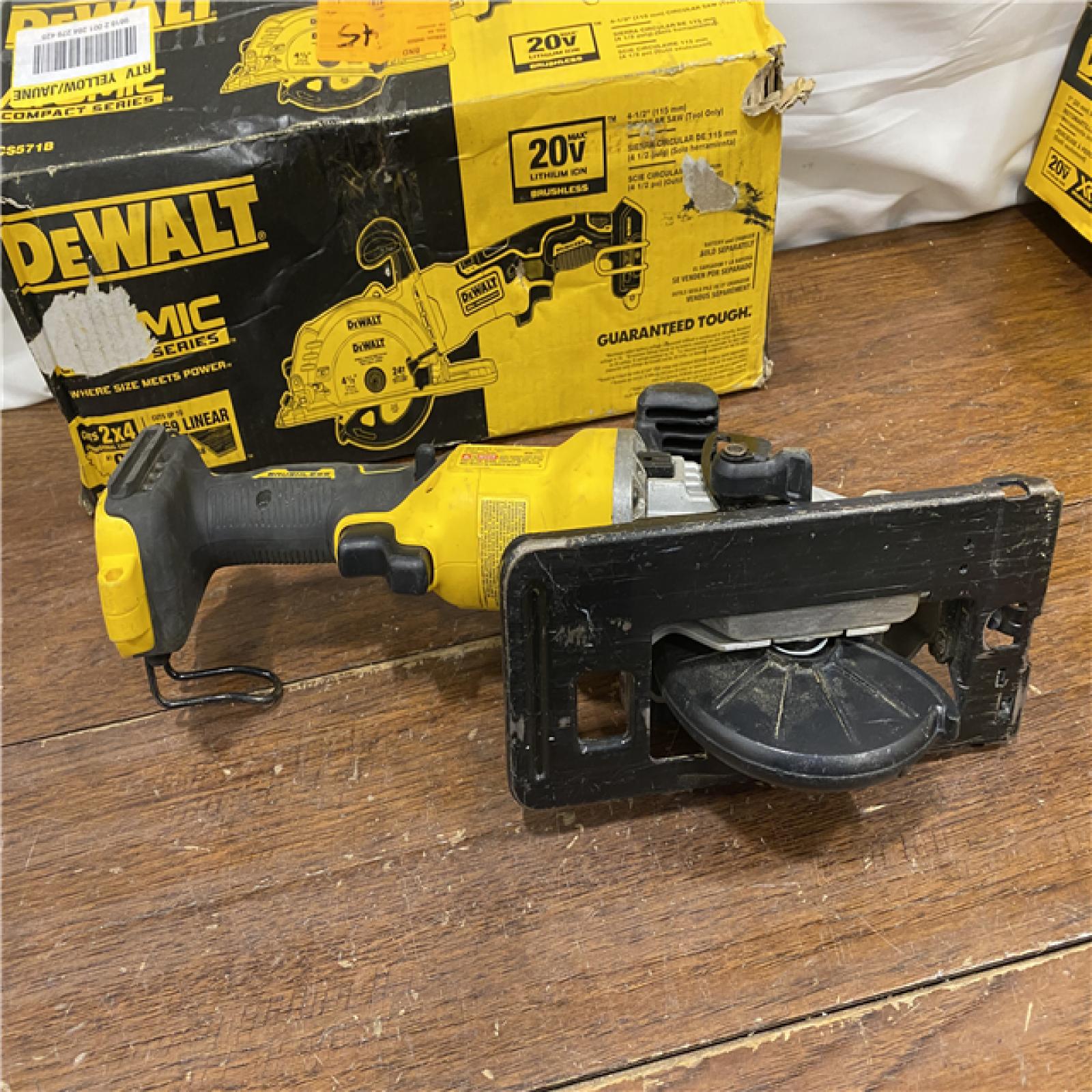 AS-IS DEWALT ATOMIC 20V MAX Cordless Brushless 4-1/2 in. Circular Saw (Tool Only)