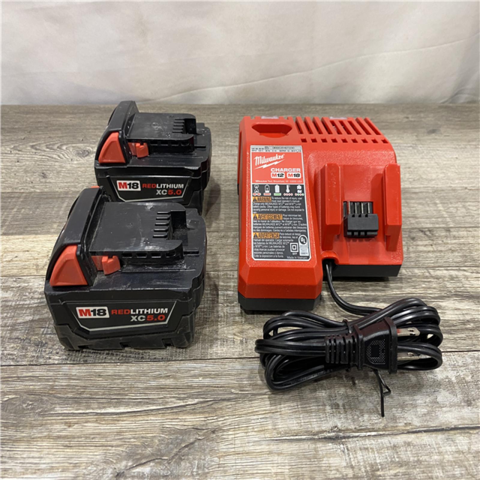 AS-IS Milwaukee 18-Volt Lithium-Ion XC Starter Kit