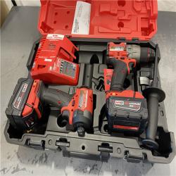 AS-IS - Milwaukee M18 FUEL 18V Lithium-Ion Brushless Cordless Hammer Drill and Impact Driver Combo Kit
