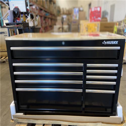DALLAS LOCATION - Husky Modular Tool Storage 52 in. W x 20 in. D Standard Duty Black Mobile Workbench Cabinet