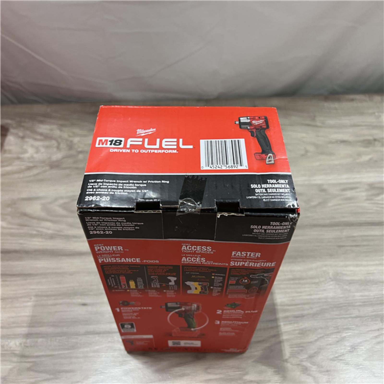 NEW Milwaukee FUEL Gen-2 18V Lithium-Ion Brushless Cordless Mid Torque 1/2 in. Impact Wrench w/Friction Ring (Tool-Only)