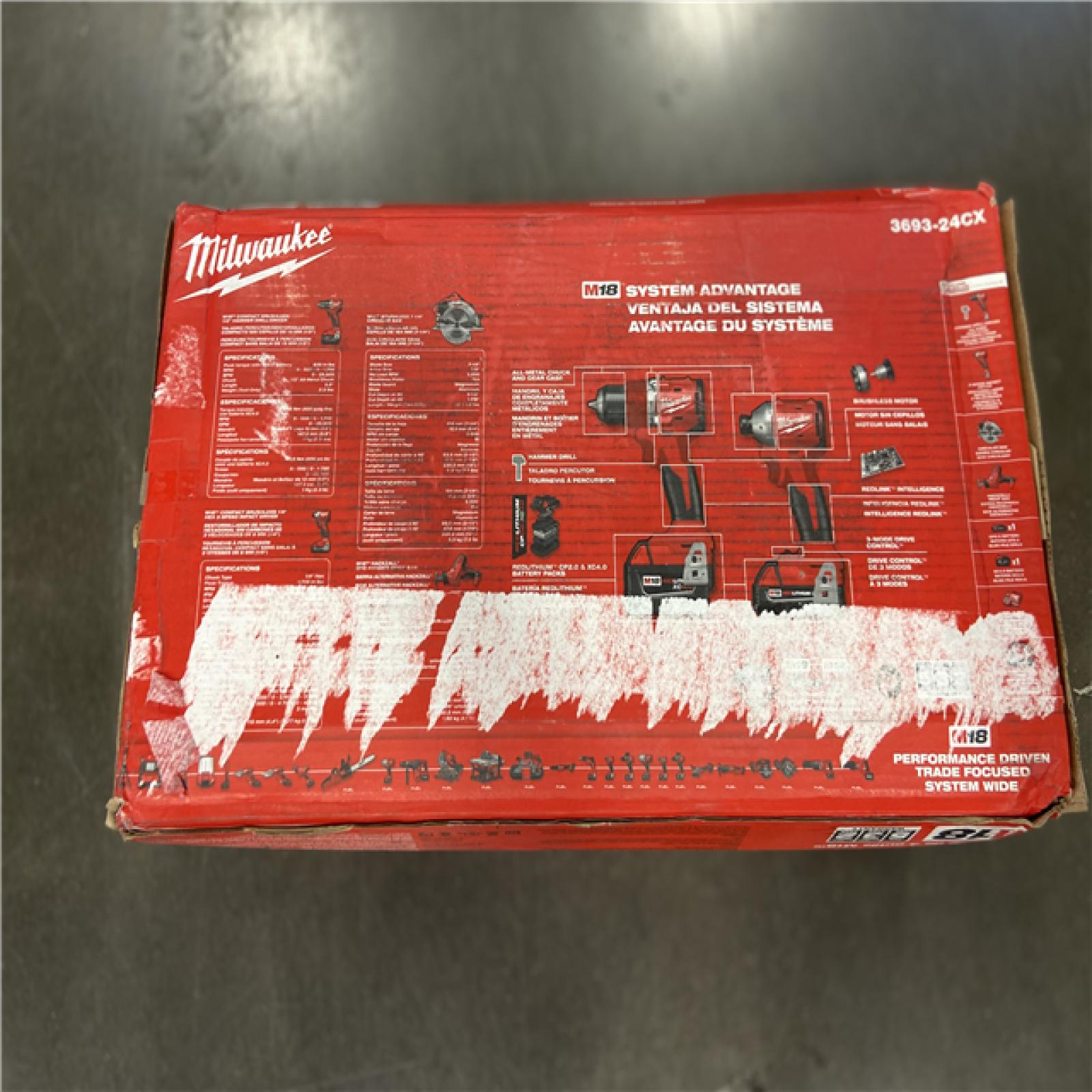AS-IS Milwaukee M18 4 Tool Combo Kit