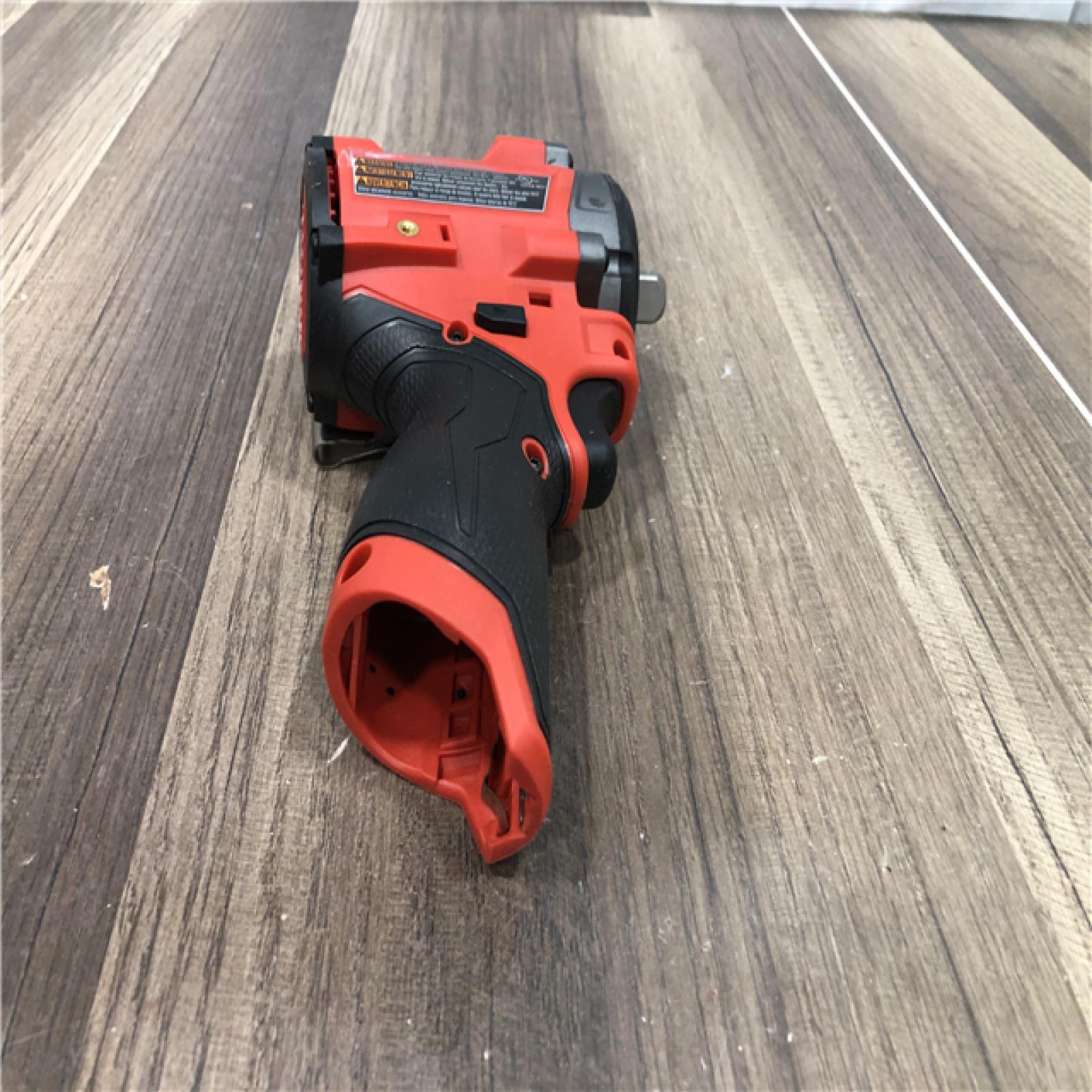 AS-IS  Milwaukee FUEL 12V Lithium-Ion Brushless Cordless Stubby 1/2 in. Impact Wrench with Pin Detent (Tool-Only)