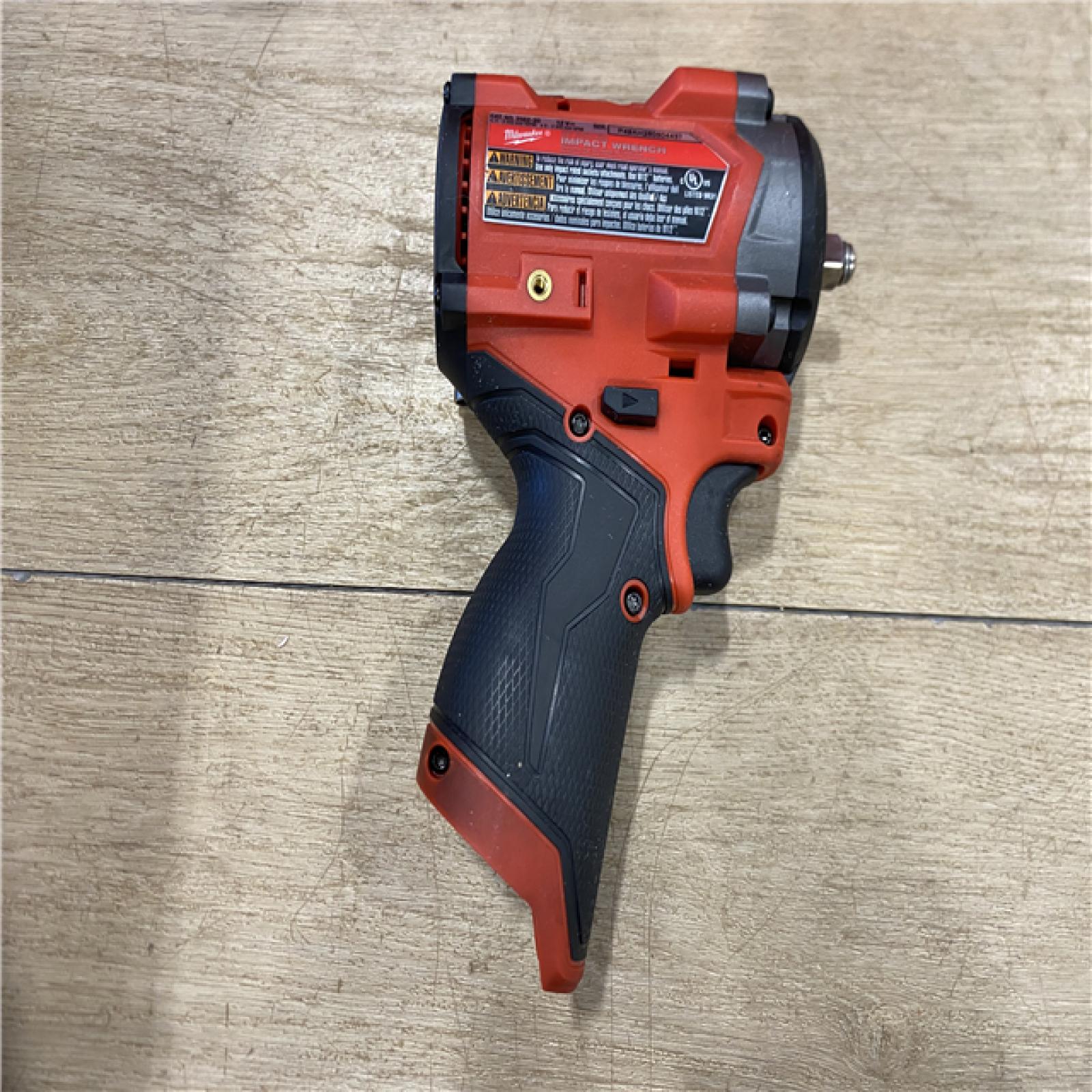 AS-IS Milwaukee FUEL 12V Li-Ion Brushless Cordless Stubby 3/8 in. Impact Wrench Kit