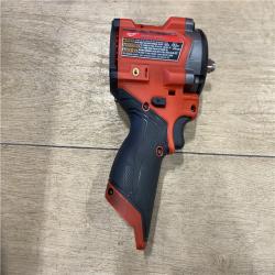 AS-IS Milwaukee FUEL 12V Li-Ion Brushless Cordless Stubby 3/8 in. Impact Wrench Kit