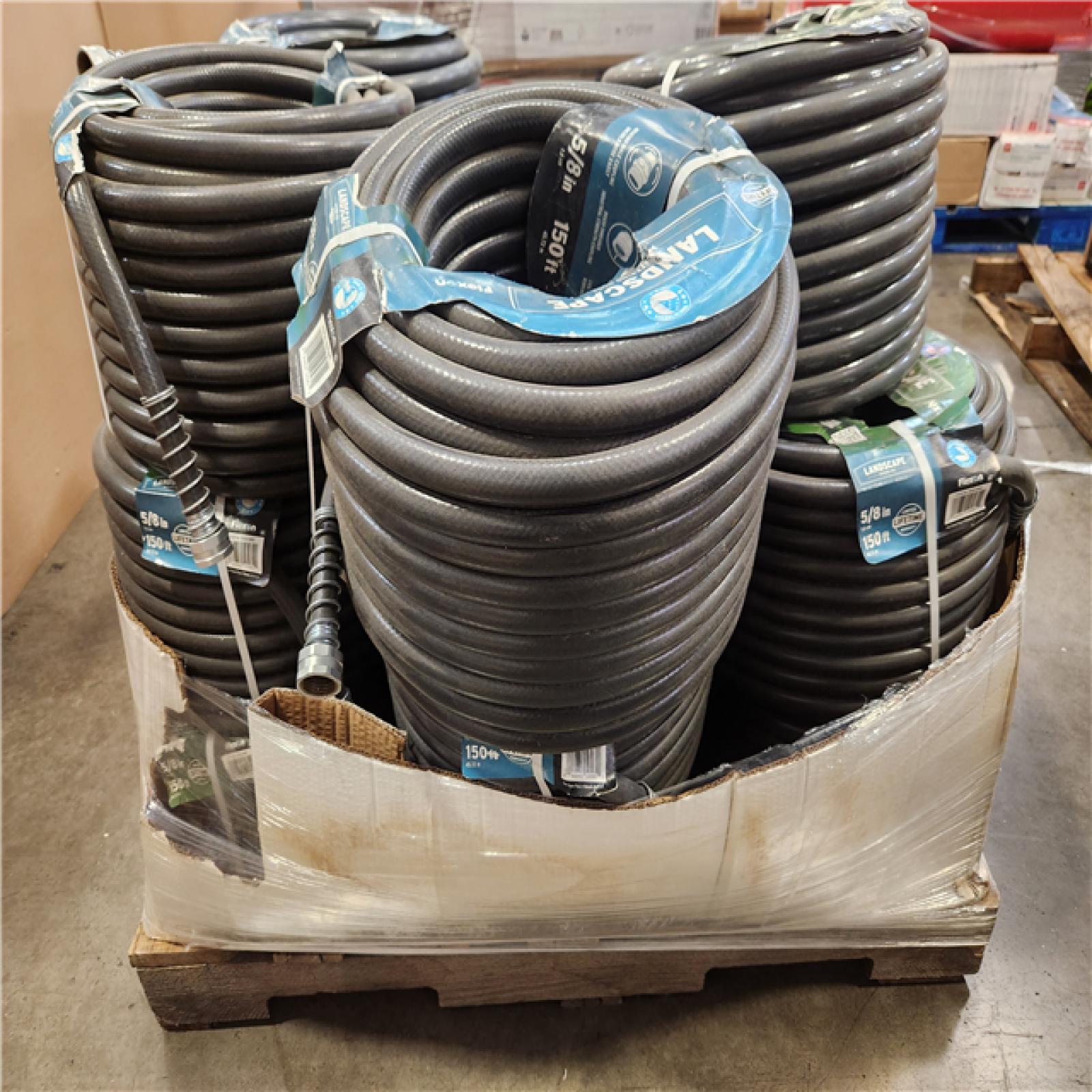 Phoenix AS-IS Flexon 5/8 in. Dia x 150 ft. Supreme Duty Water Hose Pallet (16-Hoses)